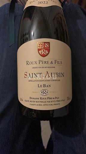 Burgundi Saint-Aubin Premier Cru Roux Père & Fils Le Ban 2022