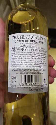 Zuidwest-Frankrijk Côtes-de-Bergerac Château Mautain Niet-geïntegreerd
