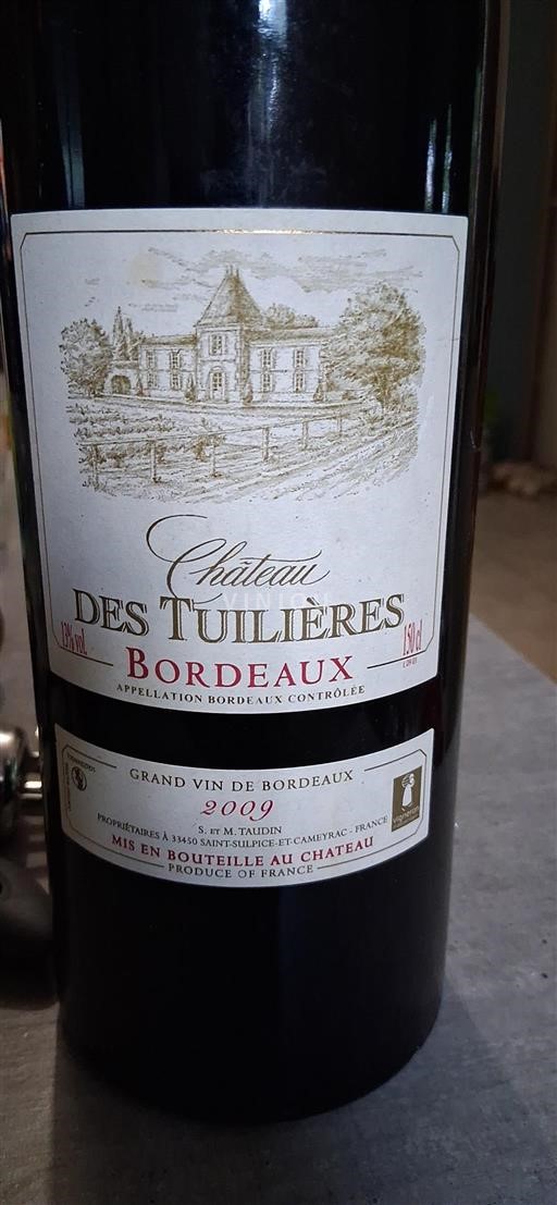 Bordeaux Château Des Tuilières 2009