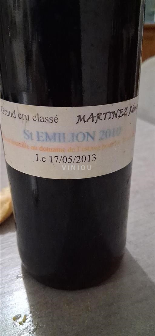 Bordeaux Saint-Émilion Grand Cru Martinez 2010
