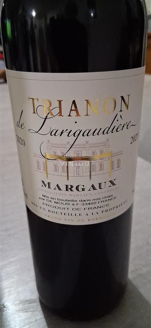 Bordeaux Margaux Larigaudière Trianon 2020