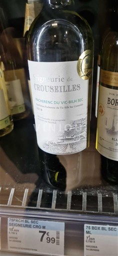 Sud-Ovest Pacherenc-du-vic-bilh Seigneurie de Crouseilles 2018