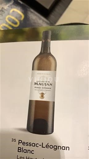 Bordéus Pessac-Léognan Les Hauts de Maujan Não Sazonado