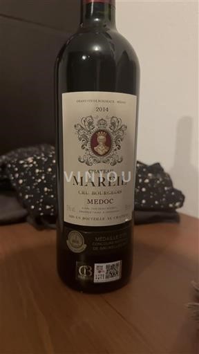 Bordeaux Médoc Château Mareil Cal Hourgade 2014
