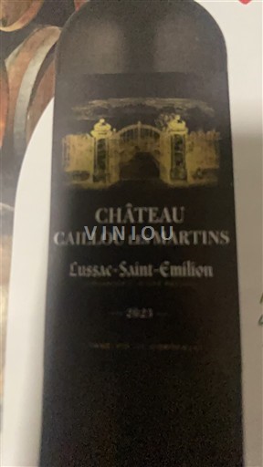 Bordéus Lussac-Saint-Émilion Château Caillou les Martins 2021