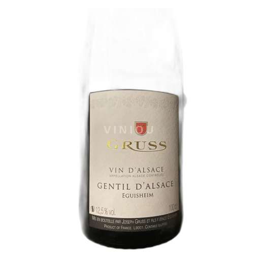 Vin Blanc sec Gentil d'Alsace Gruss 2019 France Alsace AOC