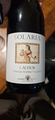 Valle del Ródano No especificado Laurent Brotte Solaria Sin añada
