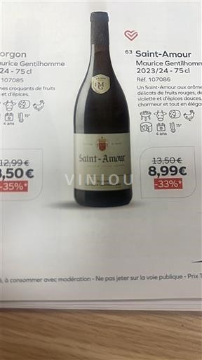 Beaujolais Saint-Amour Maurice Gentilhomme 2023