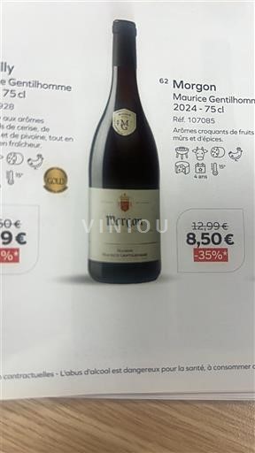 Beaujolais Morgon Maurice Gentilhomme 2024
