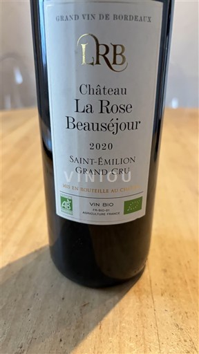 Bordeaux Saint-Émilion Grand Cru Château La Rose Beauséjour 2020