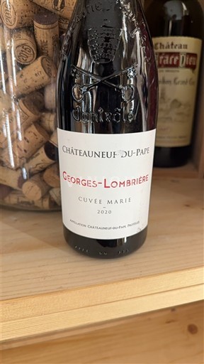 Valle del Ródano Châteauneuf-du-Pape. Georges-Lombrière Marie 2020