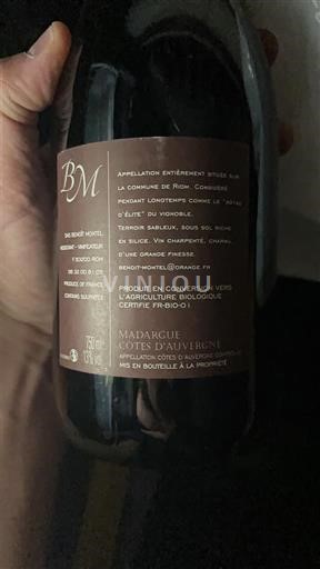 Loirevallei Côtes-d'Auvergne Benoît Montel Madargue 2022