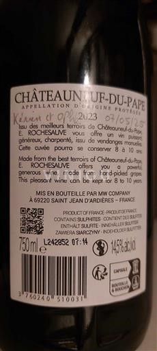 Rhônen laakso Châteauneuf-du-Pape Rochesauve 2023