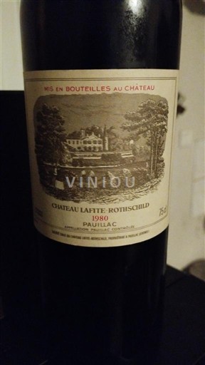 Bordeaux Pauillac Grand Cru Château Lafite Rothschild 1980