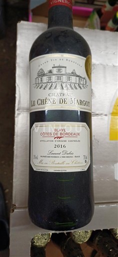 Bordéus Blaye-Côtes-de-Bordéus Château Le Chêne de Margot 2016