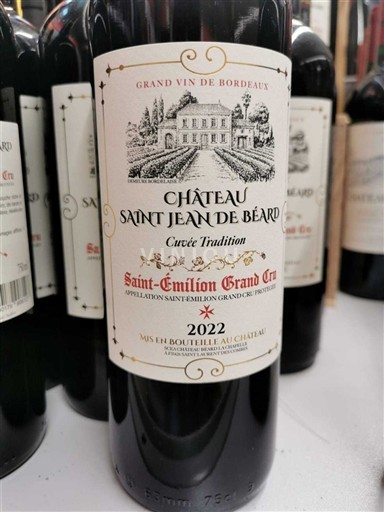 Bordeaux Saint-Émilion Grand Cru Château Saint Jean de Béard Tradition 2022