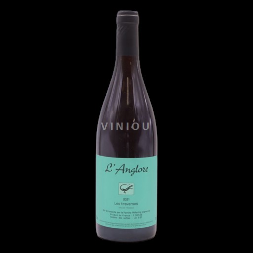 Vin Rouge sec Les Traverses Domaine L'Anglore 2021 France Vallée du Rhône Vin de France bio