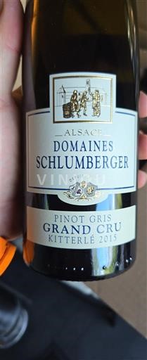 Vin Blanc sec Kitterlé Domaine S Schlumberger 2015 France Alsace AOC Grand Cru