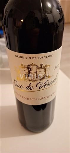 Bordeaux Saint-Émilion Grand Cru Duc de Vernel 2019