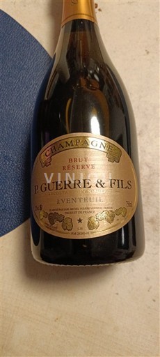 Champaña Champán P. Guerre & Fils Brut Réserve Sin añada