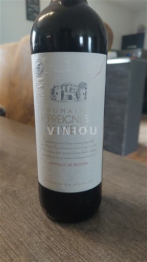 Languedoc ja Roussillon Béziersin Rinteet Domaine Preignes le Vieux Réserve du Domaine Ei vuosikertaa