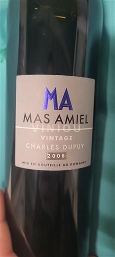 Roussillon Maury Mas Amiel Charles Dupuy 2008