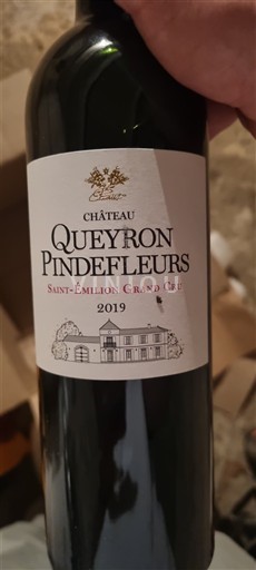 Vin Rouge sec Château Queyron Pindefleurs 2019 France Bordeaux Saint-Émilion AOC Grand Cru