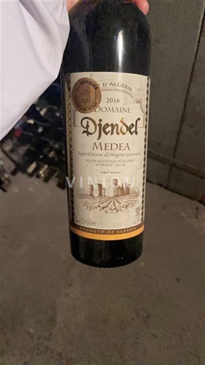 Medea Médéa Domaine Djendel 2016