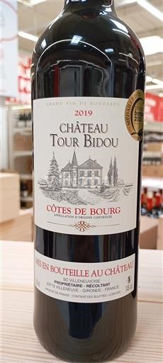 Bordeaux Côtes-de-bourg Château Tour Bidou 2019