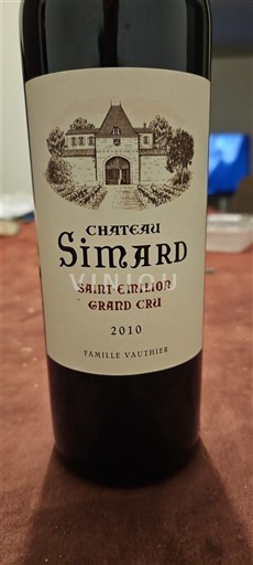 Bordeaux Saint-Émilion Grand Cru Grand Cru Château Simard 2010