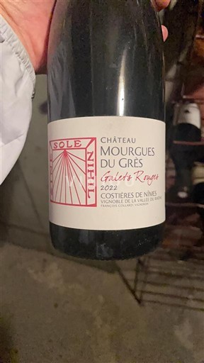 Valle del Rodano Costières di Nîmes Château Mourgues du Grès Galets Rouges 2022
