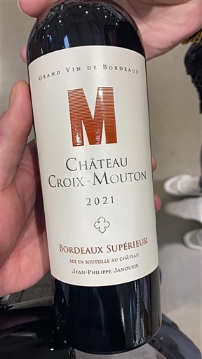 Bordeaux Bordeaux Supérieur Château Croix-Mouton 2021