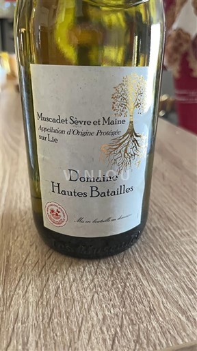 Thung lũng sông Loire Muscadet Sèvre et Maine Domaine Hautes Batailles 2023