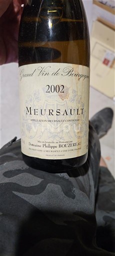 Bourgondië Meursault Domaine Philippe Bouzereau 2002
