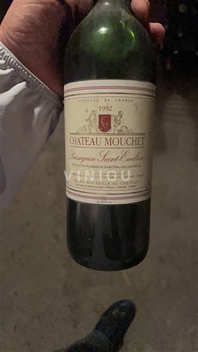 Bordeaux Puisseguin-saint-émilion Château Mouchet 1992
