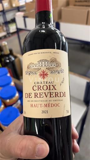 Vin Rouge sec Château Croix de Reverdi 2021 France Bordeaux Haut-Médoc AOC