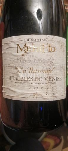 Valle del Rodano Beaumes de Venise Domaine Martin La Patrimoine 2017