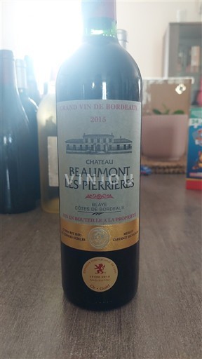 Bordeaux Blaye-côtes-de-bordeaux Château Beaumont Les Pierrières 2015