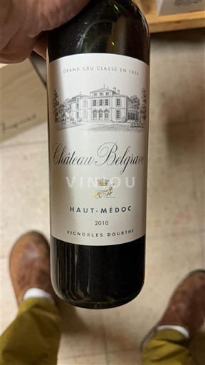 Wines Rouge sec Château Belgrave 2010 France Bordeaux Haut-Médoc AOC Grand Cru
