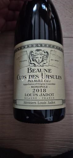 Burgundia Beaune Premier Cru Louis Jadot Clos des Ursules 2018