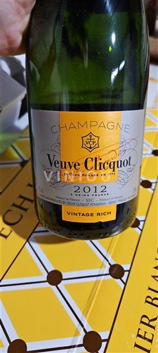 Champagne Šampanské Veuve Clicquot Vintage Rich 2012