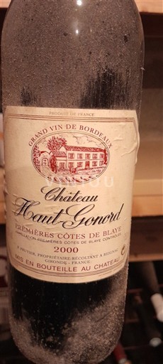 Bordeaux Ikke specificeret Château Haut-Gonord 2000