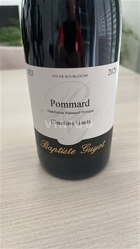 Borgoña Pommard Baptiste Guyot Chanlins Hauts 2021