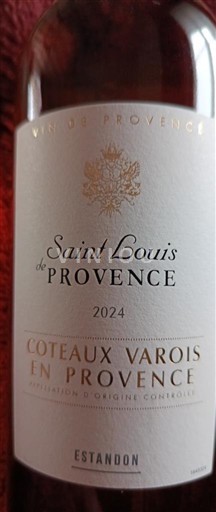 Provence Coteaux Varois en Provence Estandon Saint Louis de Provence 2024