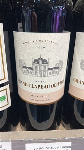 Bordeaux Haut-Médoc Château Grand Clapeau Olivier 2020
