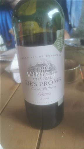 Bordeaux Graves Château Des Proms Bellevue 2009