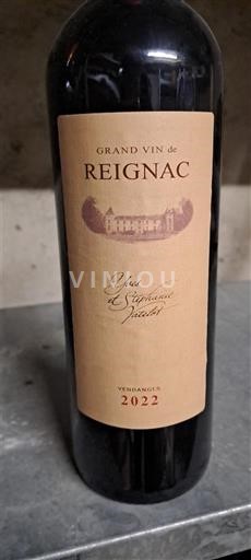 Bordeaux Bordeaux Supérieur Reignac Grand Vin de Reignac 2022