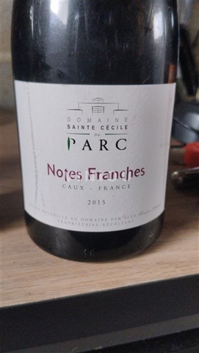 Languedoc and Roussillon Caux Domaine Sainte Cécile du Parc Notes Franches 2015