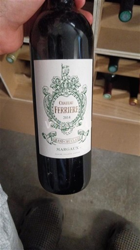 Bordeaux Margaux Grand Cru Château Ferrière 2014