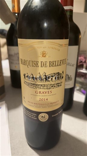 Bordeaux Graves Marquise de Bellevue 2014